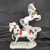 Image 1 : Set of 2 Princeton Gallery Unicorns - Yuletide Splendor and Yuletide Grace 