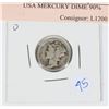 1929 D USA MERCURY DIME 90% SILVER