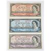 1954 $2.00, $5.00 & $10.00 BILLS 1ST Q.E.II