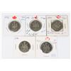 Image 1 : 1973, 1974, 1975, 1976, 1976 LOW MINTAGE CANADIAN