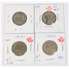 Image 1 : 1940, 1941, 1942 & 1943 W.W.II QUARTERS 80%