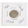Image 1 : 1929 CANADIAN SILVER 10 CENT COIN