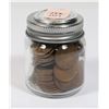 Image 1 : SMALL JAR OF 50S AND 60S KING GEORGE ONE CENT COIN