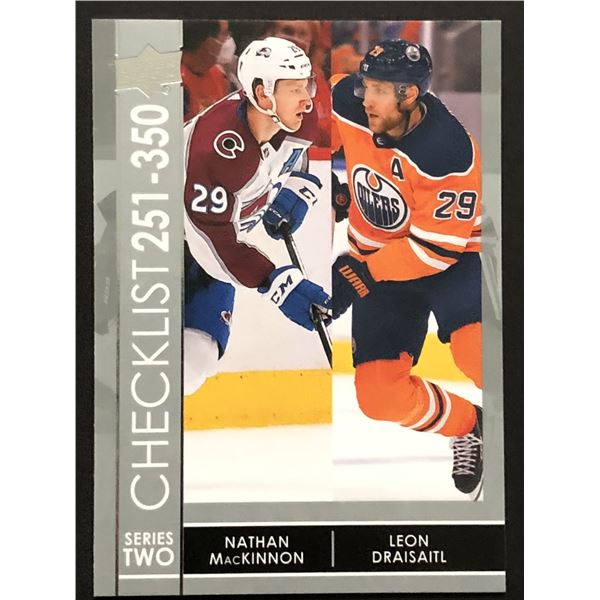 2021-22 UPPER DECK Leon Draisaitl & Nathan MacKinnon CL