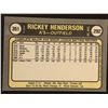 Image 2 : 1981 FLEER (inaugural issue) Rickey Henderson (HOF)