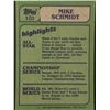 Image 2 : 1982 TOPPS Mike Schmidt IA (HOF)