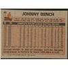 Image 2 : 1983 TOPPS Johnny Bench (HOF)