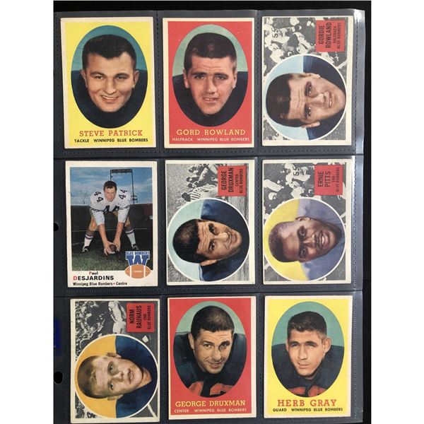 1960's CFL team collection - Winnipeg Blue Bombers (9)