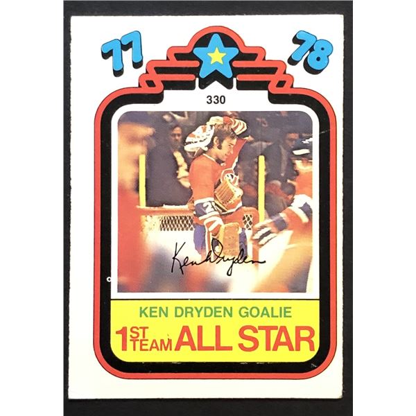 1978-79 O-PEE-CHEE Ken Dryden AS (HOF)