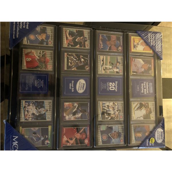 Collector Card Wall Display with 16 cards