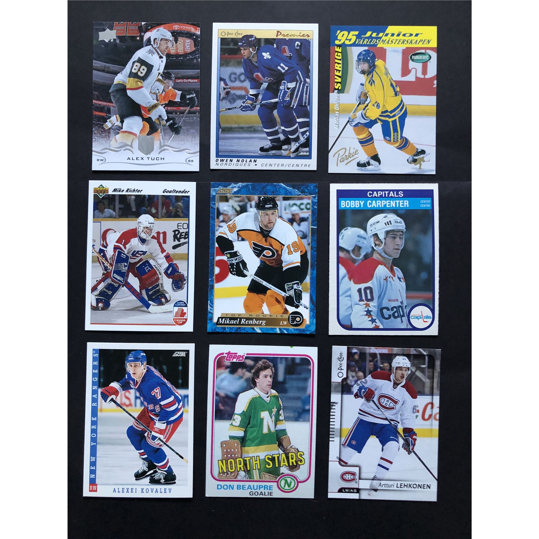 Rookie card bundle (9 cards)