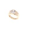 Image 1 : 2.43ct Elegant VS2 Diamond & 18k Yellow Gold Ring
