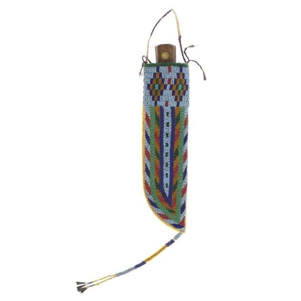 Ca. 1870 Assiniboine Quilled & Beaded Sheath