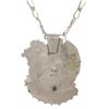 Image 11 : Navajo Sterling Silver Cardinal Inlay Necklace