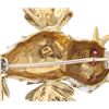 Image 10 : 18k Yellow Gold Topaz Italian Bird Brooch c. 1950