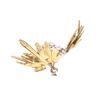 Image 4 : 18k Yellow Gold Topaz Italian Bird Brooch c. 1950