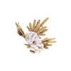 Image 6 : 18k Yellow Gold Topaz Italian Bird Brooch c. 1950