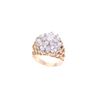 Image 2 : 2.77ct Cluster Diamond & 14k Yellow Gold Ring