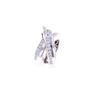 Image 2 : Conjoined Freeform Diamond & 18k White Gold Ring