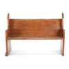 Image 2 : Quarter-sawn Gothic Revival Oak Pew / Hall Bench