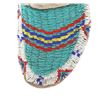 Image 12 : Ca. 1880's Sioux Beaded Buffalo Hide Moccasins