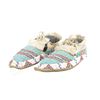 Image 1 : Ca. 1880's Sioux Beaded Buffalo Hide Moccasins