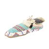 Image 8 : Ca. 1880's Sioux Beaded Buffalo Hide Moccasins