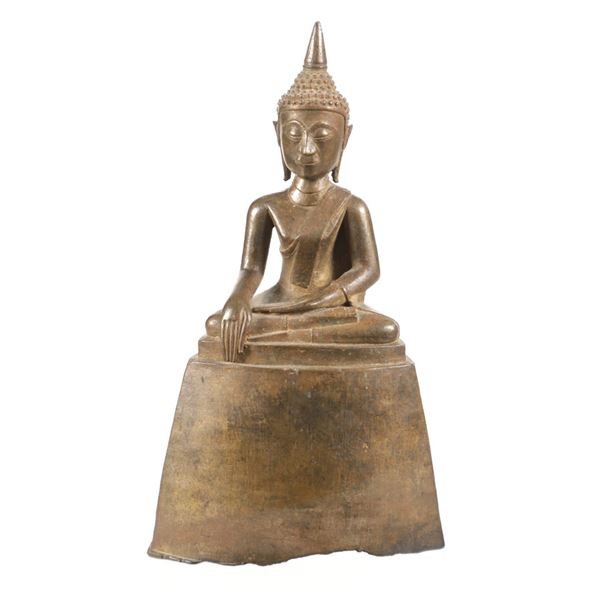 Seated Laos Meditation Buddha Statue 18th-19th C.