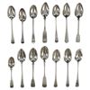 Image 1 : 1759-1837 English Made Sterling Spoons (14)