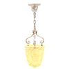 Image 1 : Large Uranium Glass Hanging Light 19th Century