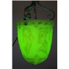 Image 23 : Large Uranium Glass Hanging Light 19th Century