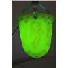 Image 24 : Large Uranium Glass Hanging Light 19th Century