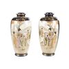Image 1 : Meiji Period Satsuma Vases (2), Gyokuzan Mark