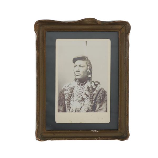 19th C. Crow Chief Little Head Albumen Photo