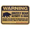 Image 2 : Grizzly Bear Warning Sign from Canada