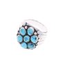 Image 1 : Navajo Tommy Moore Silver Kingman Turquoise Ring