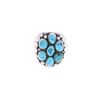 Image 2 : Navajo Tommy Moore Silver Kingman Turquoise Ring