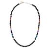 Image 1 : Navajo T&R Singer Silver Multi Stone Necklace