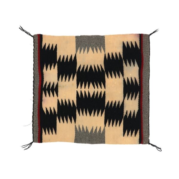 Navajo Crystal Eye Dazzler Salesman Sample Rug