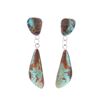 Image 1 : Navajo Jennifer Begay Silver Turquoise Earrings