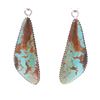 Image 3 : Navajo Jennifer Begay Silver Turquoise Earrings