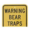 Image 2 : Warning Bear Trap Montana Game, Fish, & Parks Sign