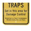 Image 3 : Warning Bear Trap Montana Game, Fish, & Parks Sign
