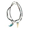 Image 11 : Navajo Multistone Turquoise Claw Necklace's