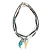 Image 1 : Navajo Multistone Turquoise Claw Necklace's