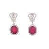 Image 1 : 15.11ct Ruby Diamond & 14k Yellow Gold Earrings