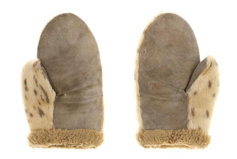 Early 1900s Inuit Seal Skin Mittens