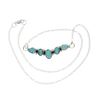 Image 1 : Navajo R. Sam Sterling Silver Turquoise Necklace