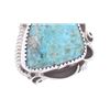 Image 4 : Navajo Calvin Tom Sterling Silver Turquoise Ring