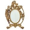 Image 1 : 19th C. Victorian Floral Fairy Easel Gilt Mirror